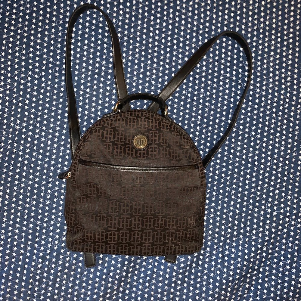 Small Tommy Hilfiger Backpack Canvas in Good Shape